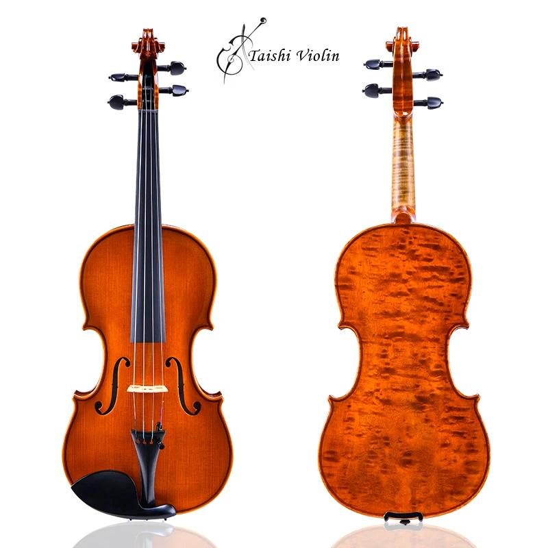 

Taishi master 4/4 Violin!Antonio Stradivari Copy! European wood! Strong and Deep Tone!Free Shipping!AUBERT Bridge!case+bow