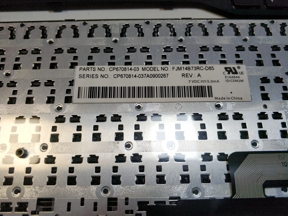 Клавиатура для ноутбука Fujitsu Lifebook E733 E734 E743 E744 E546 E547 E544 E736 E746 с черной
