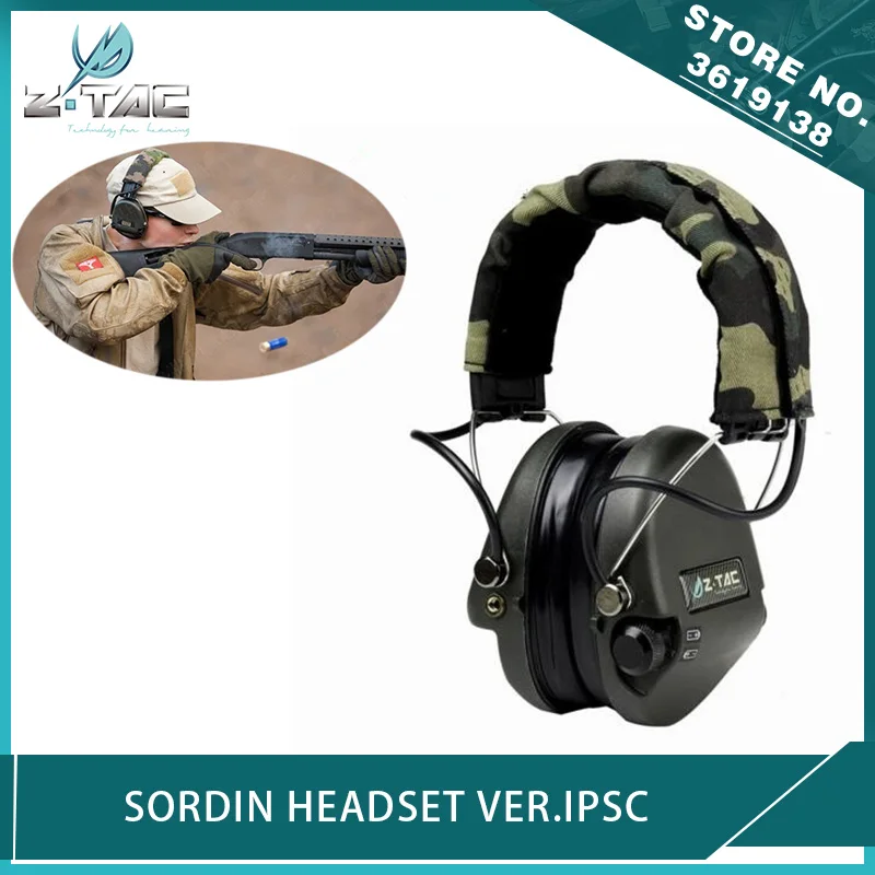 Наушники Z Tactical Airsoft гарнитура Sordin для IPSC наушники с шумоподавлением охотничьи