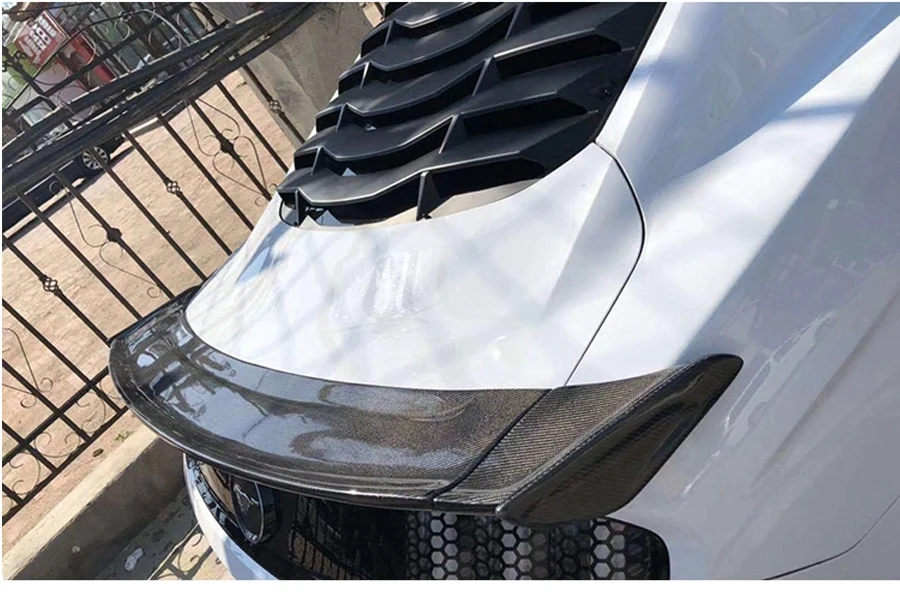 Подходит для Ford Mustang Car Cervini спойлер- Mustang Tail декоративное крыло высокого качества черный спойлер из углеволокна