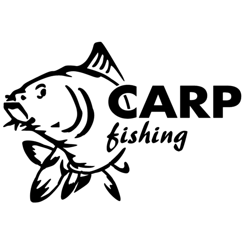 Trend Car Stickers Carp Fishing Funny Waterproof Sticker Vinyl Decal Silver/black for Auto Styling | Автомобили и мотоциклы