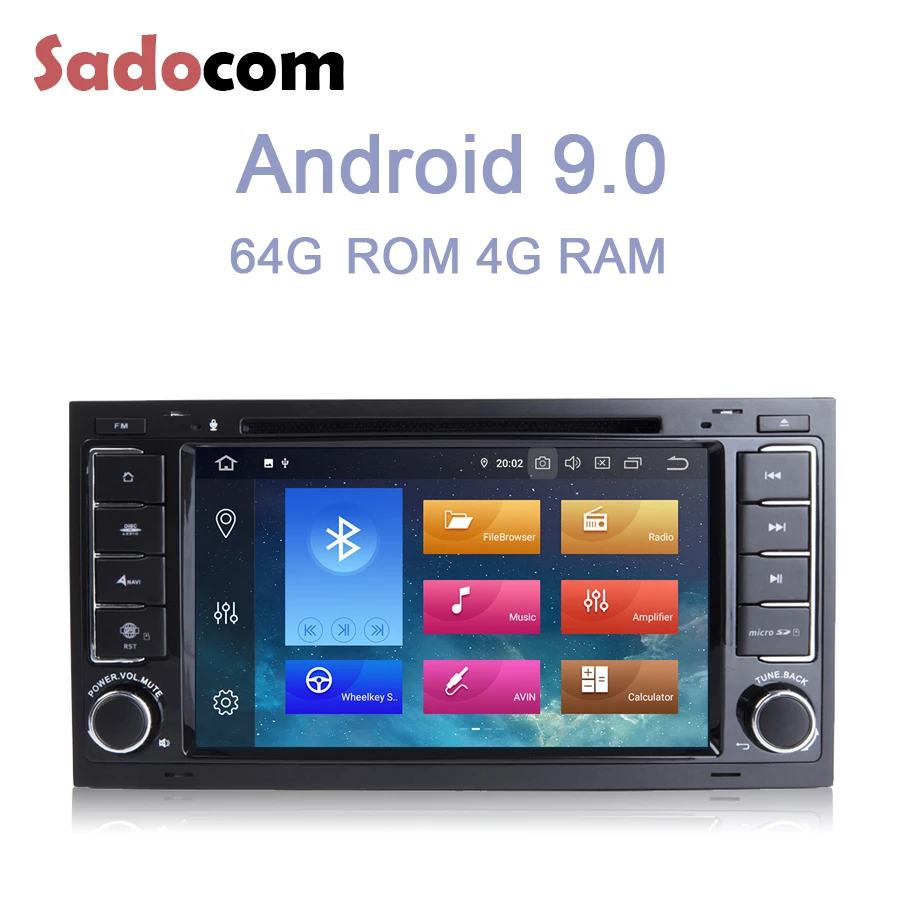 Ips Android 9 0 8 Core 64G + 4G Автомобильный dvd плеер gps навигация Авторадио bluetooth для VW Touareg T5