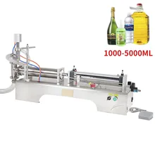 1000-5000 мл Электрический пневматический с одной головкой машина для наполнения жидкостью шампунь гель Вода Вино Молоко Кофе Машина Для Наполнения Бутылок