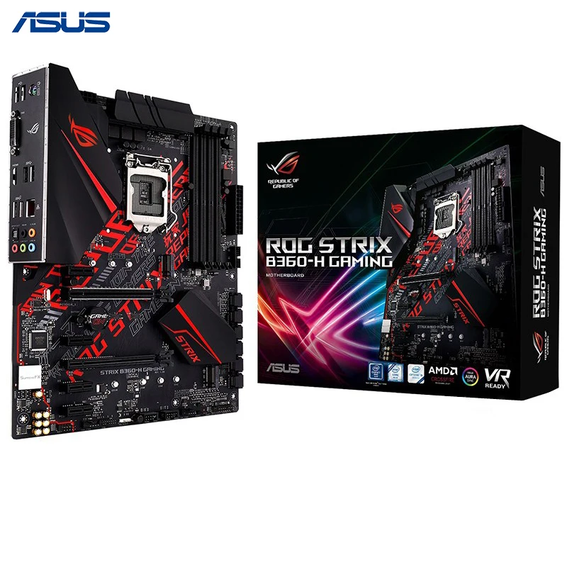 Новая настольная материнская плата Asus ROG STRIX B360-H GAMING Intel B360 LGA 1151 Socket DDR4 64 Гб