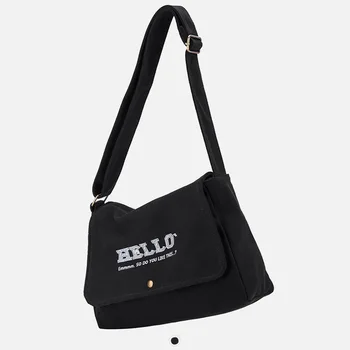 

Women Messenger Bag Canvas Hand Bags Tote Ladies Chest Bag Shoulder Bag Foldable Reusable Women Shopping Beach Bag Purse Sac