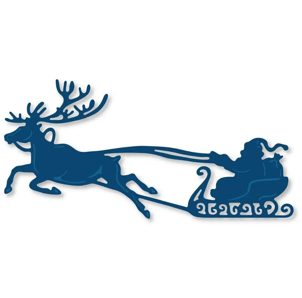 

Die Scrapbooking Santa Claus sledge Metal Cutting Dies Craft Die Cut Embossing Stencil Paper Sharp Card Making