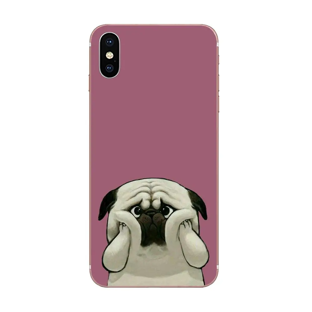as picture Прекрасный мультфильм мопса для Xiaomi Redmi Mi 4 7A 9T K20 CC9 CC9e Note 7 9 Y3 SE Pro Prime Go Play прозрачный, мягкий чехол сумка - Цвет: as picture