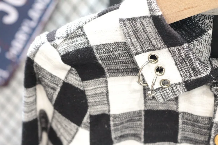 WLG/комплект осенней модной одежды для мальчиков из 3 предметов, Детская куртка с капюшоном и надписью клетчатая рубашка и штаны, комплект модной одежды для маленьких мальчиков