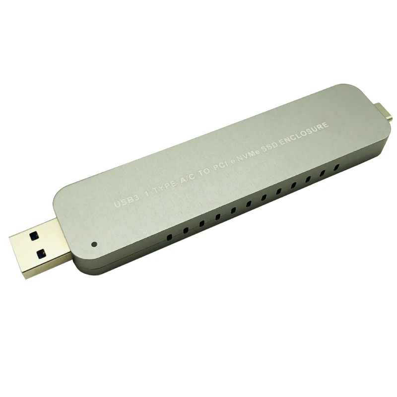 M2 SSD чехол/корпус/коробка M.2 PCI-E NVME к USB3.1 TYPE-A TYPE-C корпус SSD жесткий диск Box адаптер чехол для 2242/2260/2280 SSD