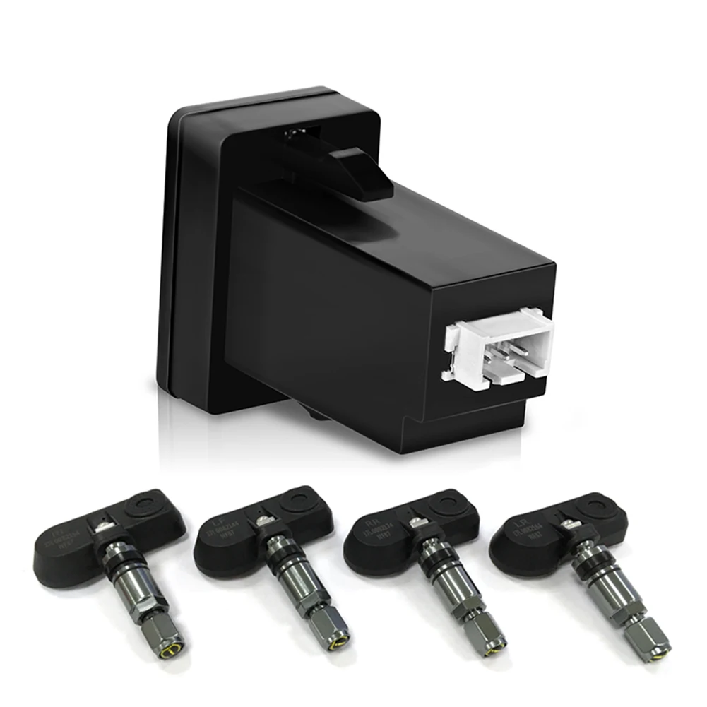 

CAREUD U912 Car TPMS Wireless Auto Tire Pressure Monitoring System with 4 Internal Anti-theft Sensors LCD Embedded Monitor Real