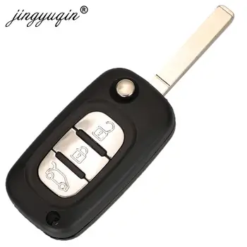 Keyforkess 10pcs 2/3 pulsanti Flip Remote Car Key Shell Case per Renault Fluence Clio Megane Kangoo 1 Keyforkess 10pcs 2/3 pulsanti Flip Remote Car Key Shell Case per Renault Fluence Clio Megane Kangoo - Jingyuqin 10pcs 2 3 pulsanti Flip Remote Car Key Shell Case per Renault Fluence Clio