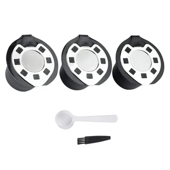 

3 Pack Capsules Refillable Set - Reusable Coffee Pods Coffee Filter for Nespresso Cups Line Compatible