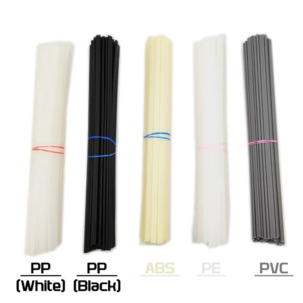 

20 шт., пластиковые сварочные прутки, ABS/PP/PVC/PE, сварочные прутки 5x2 мм для пластикового сварочного аппарата, бампера, ремонта, сварочные принадлежности