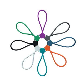 

Magnet Silicone Cable Winder Earphone Cord Winder Cable Holder Organizer Clip 8 color in 1 lot