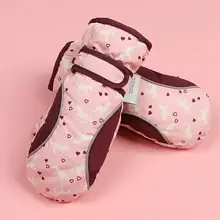 Детские лыжные перчатки, ветрозащитные теплые перчатки, зимние теплые перчатки, зимние варежки, расширенные запястья, перчатки для катания на лыжах