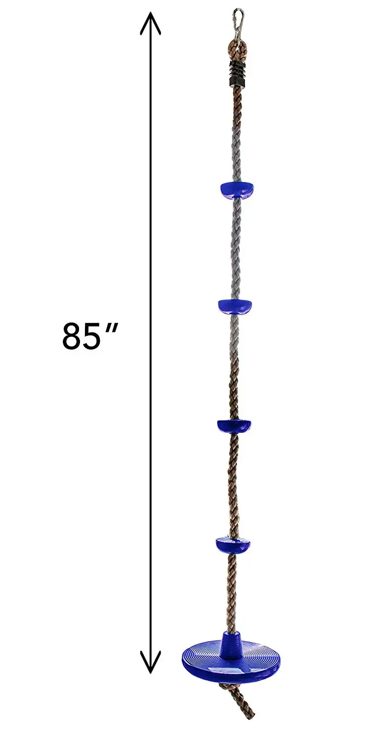 

Kids Climbing Ladder Escalator Rope Platforms Disc Swing Seat Set Mobility Training for Children Indoor Playground Equipment