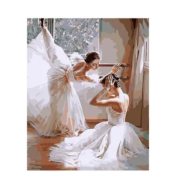 

Ballet dancer painting By Numbers DIY Unframed Oil Paint For Adults Home Decoration Gift 40x50CM