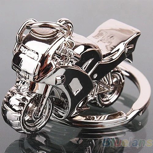 

Bluelans Motorcycle Key Ring Chain Motor Silver Keychain Fashion Cute Lover