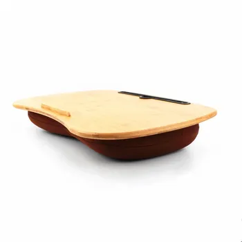 

Bamboo Lapdesks 2 Sides Use Working Pillow Portable small Laptop Desk Table Stand TV Reading Office PC Bed Sofa New exotic gift