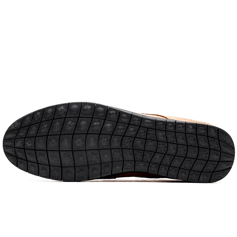 Мужская повседневная обувь ручной работы из коровьей кожи; удобные лоферы в классическом стиле с мягкой подошвой; черная обувь для вождения; Прямая поставка