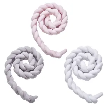 

Braided Crib Bumper Baby Cot Bumper Bed Sleep Bumper for Newborns Baby Kids U90B