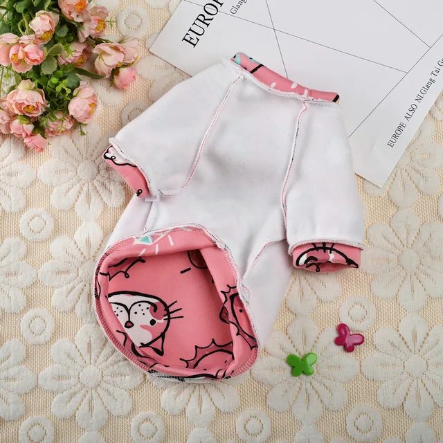 Cute Print Cat Clothes Suit Spring Autumn Warm Fleece Pet Cat Pullover for Cats Kedi Soft Kitten Sweater Sphynx Clothing Outfits 5