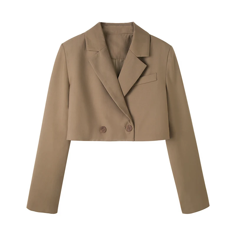 

2019 new short lapels suit jacket female summer thin suit