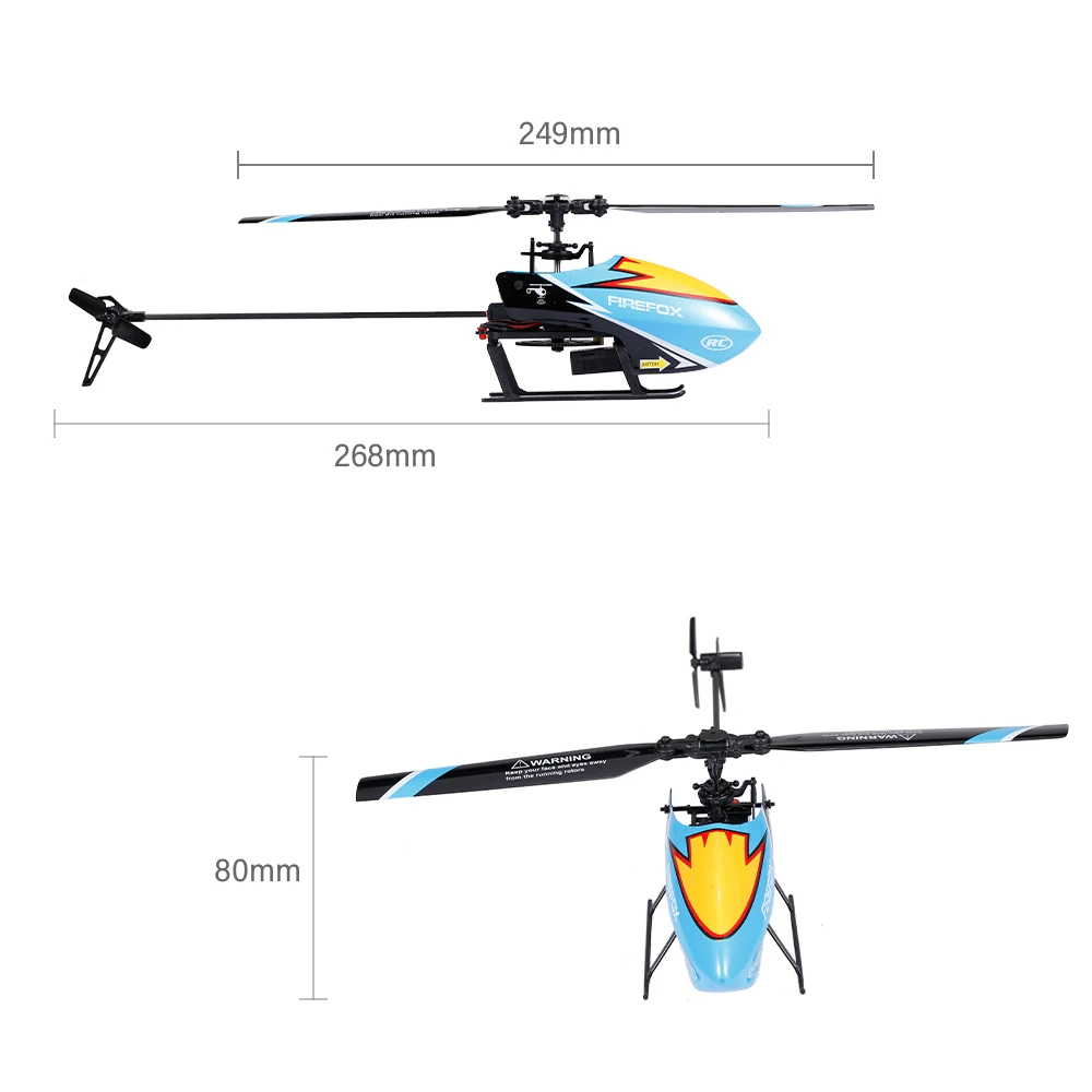 FIREFOX C129 4CH 6-axis Gyro Mini RC Helicopter Toys Gift for Adult Kids VS C119 / V911S Upgrade Version 4
