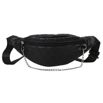 

Hot Sale Fashion Leather Women Solid Color Chest Belt Bag Crossbody Fanny Pack Durable Casual Shoulder Pouch Crossbody Pack