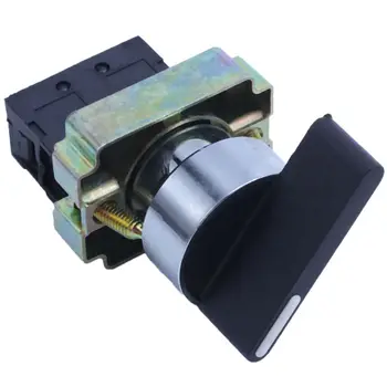 

New AC 240V 3A NO SPST Black Cap 2 Position Selector Latching Rotary Switch