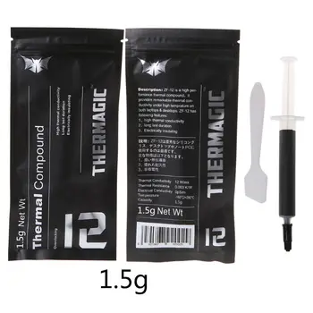 

ZF-12 Thermal Conductive Grease Paste 1.5g for In-tel Processor CPU GPU Cooler D7YC