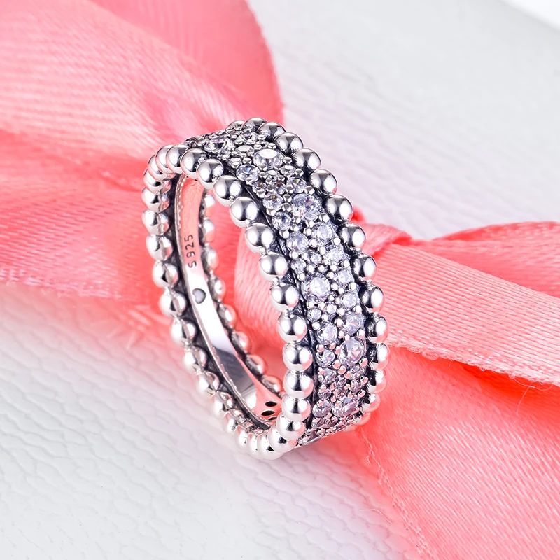 Beaded-Pave-Band-Ring-European-rings-for-women-silver-925-Rings-For-Jewelry-Making-bijoux-femme