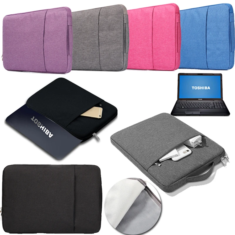 

Unisex Zipper Notebook Sleeve Laptop Bag for Toshiba Satellite Pro/Tecra A40-C/X40-D/Z40-C Waterproof Nylon Handbag Computer Bag