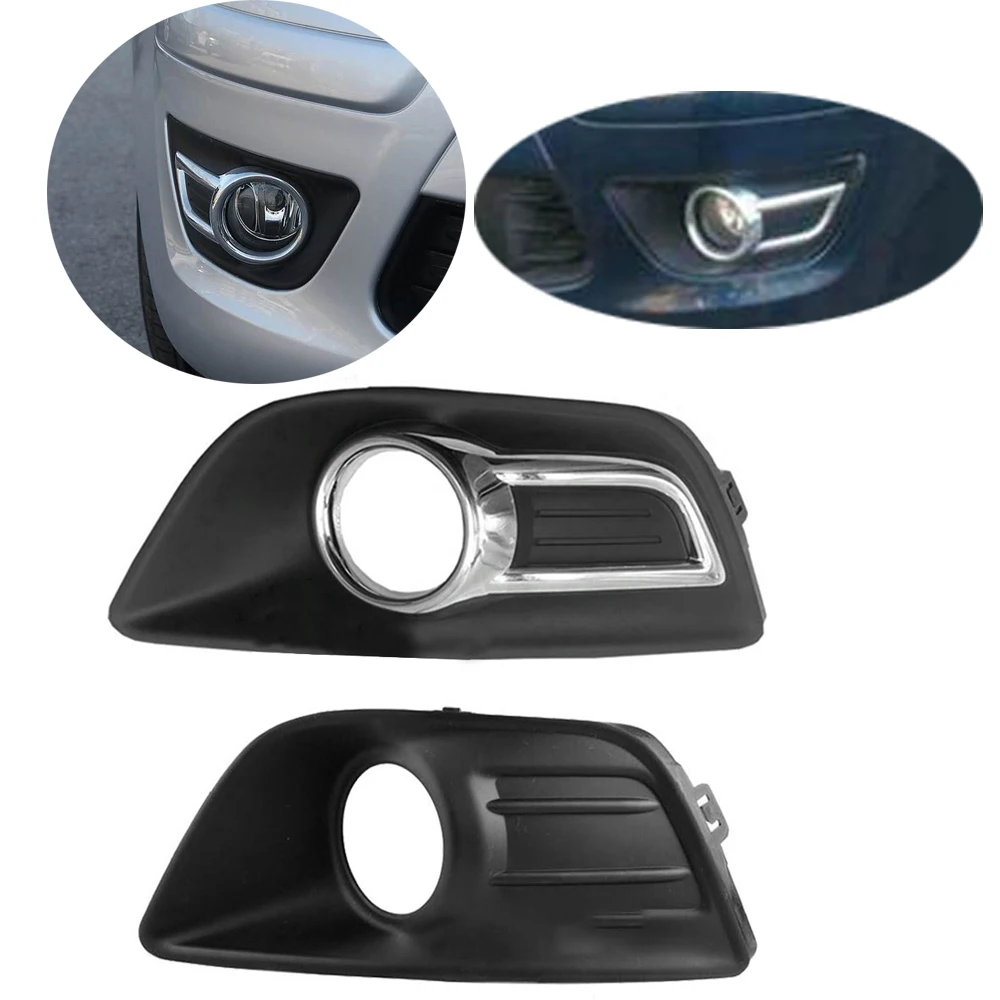 

1pcs Chrome Front Bumper Fog Lamp Light Cover for Citroen C4 2008-2011 Front Fog Lamp Frame