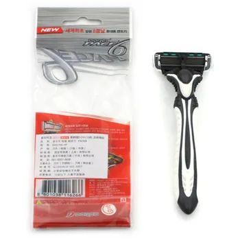 

HOT 3Pcs Men Safety Traditional Classic 6 Layers Shaving Hair Blade Razor Manual Stainless Steel Shaving Hair Blade 2018 Selling