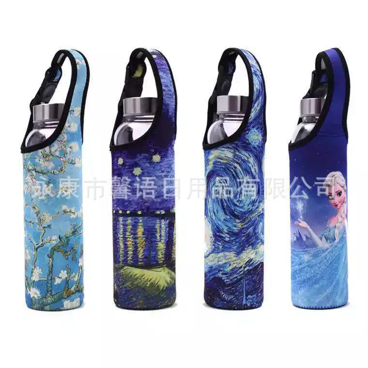 

Cartoon Cup Set Case Glass Bottle Cup Set Colorful Lock Cup Set Logo
