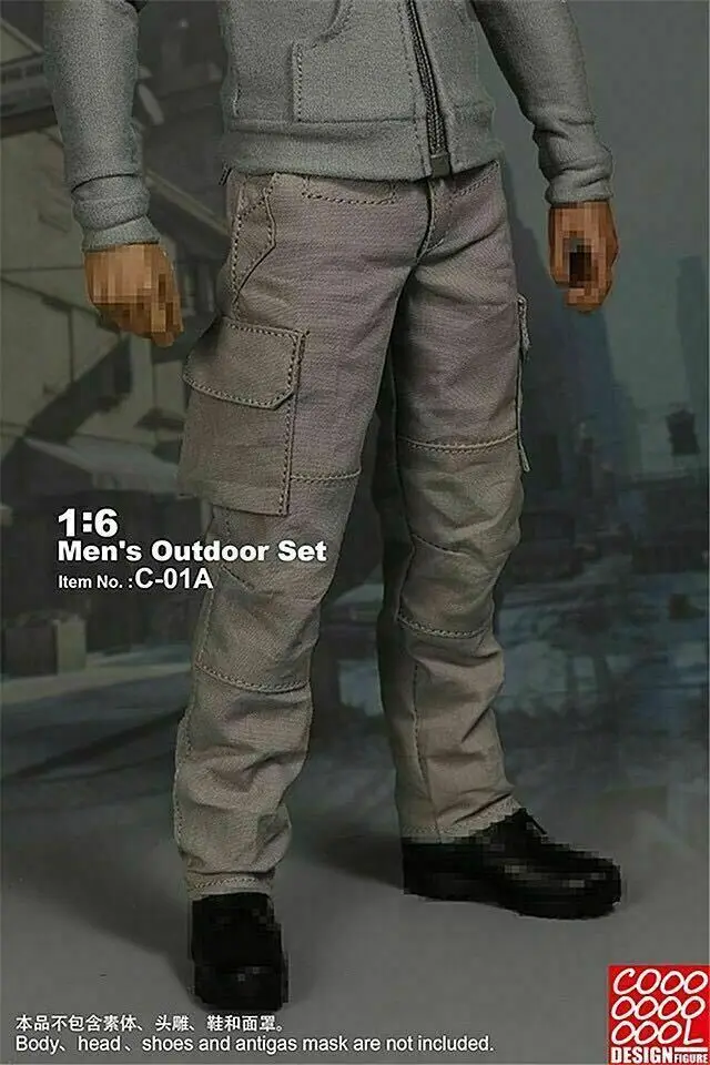 1/6 Soldier Figure Tactical Combat Pants Trousers With Belt F 12'' Male Body 