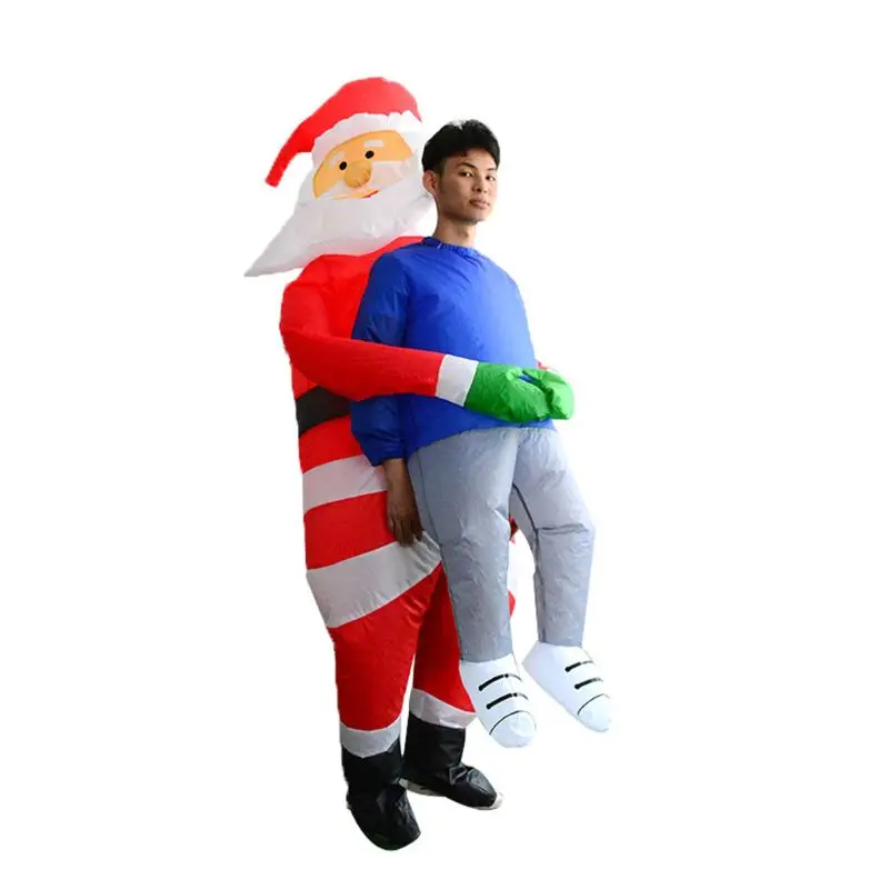 

Christmas Funny Santa Ghosts Hugs People Inflatable Clothing Person Spoof Props