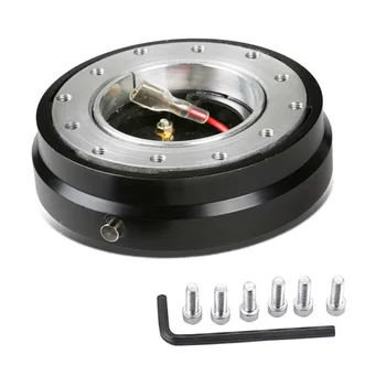 

Car Hub Adapter Quick Release Snap Off Boss Kit Black Accessories Parts