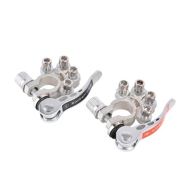 1 Pair Toolless Quick Disconnect Battery Main Cable Post Terminal Shut Off Connectors 12v 6v 24v Boat Race Car UTV Tractor Truck