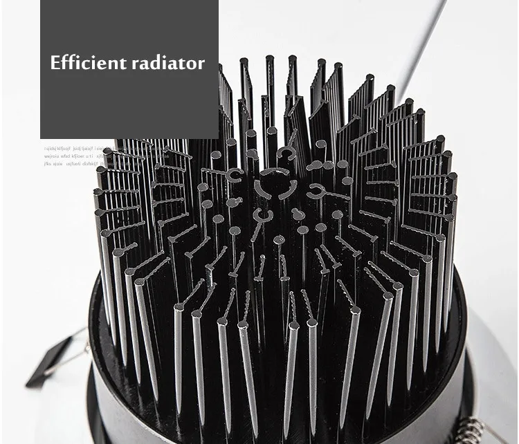 黑色cob射灯led天花灯套装3w5w7w10w12w嵌入式孔灯客厅背景墙筒灯-tmall_29