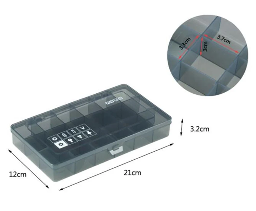 1 шт. 18 ячеек портативный ящик для ювелирных инструментов контейнер электронные детали винтовые шарики игрушка Книга одежда компонент коробка для хранения