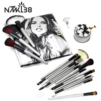 

NMKL 18pcs Makeup Brushes Set Eyeshadow Brush Horse hair Foundation Brush Trimming Brush Eyebrow Brush High-end brush