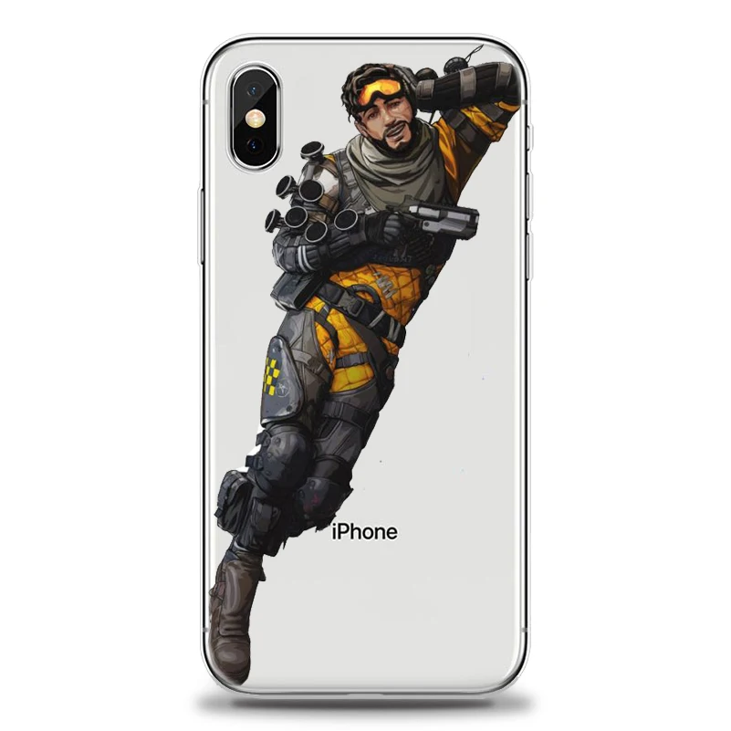Чехол для телефона iPhone XS Max XR 7 8 6 6s Plus Apex Legends Royale Game для iPhone 5 5S SE Мягкий силиконовый чехол из ТПУ