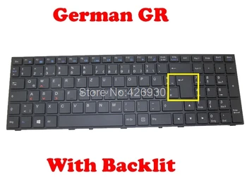 

P650SA P650SE P650SG P650 Backlit Keyboard For CLEVO MP-13H86D0J430B 6-80-P6500-071-1 German GR P670RA P670RS P671RE3 P671SA