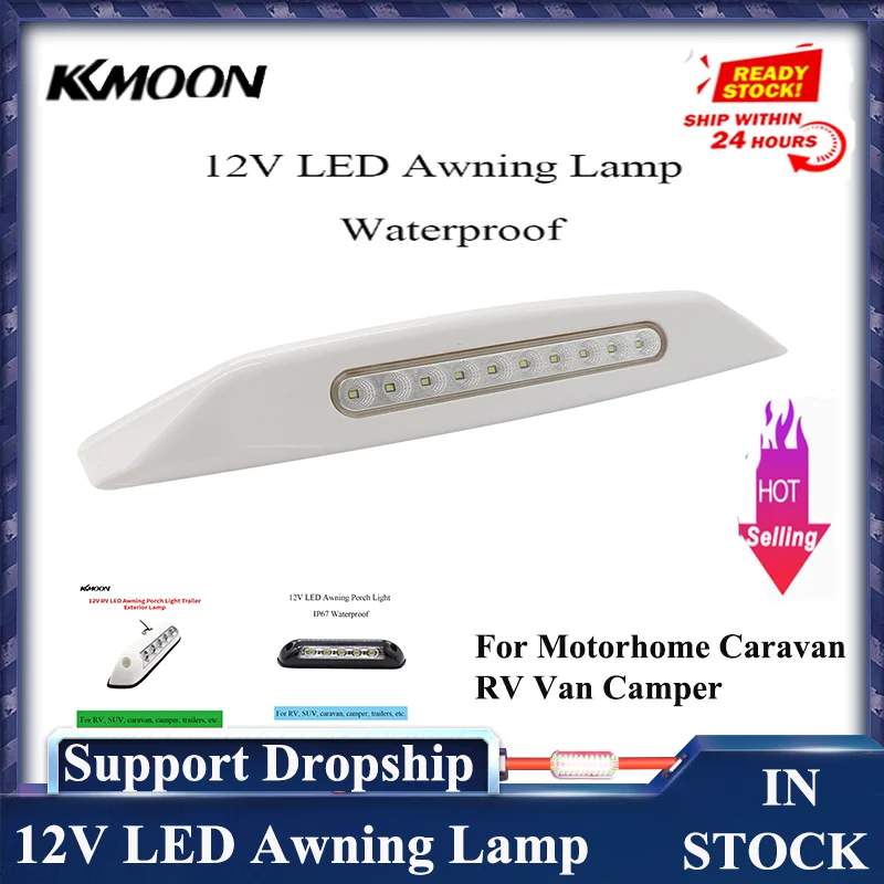 12V LED Markise Lampe Wasserdichte Außen Lampen Licht Bar für Wohnmobil Caravan  RV Van Camper