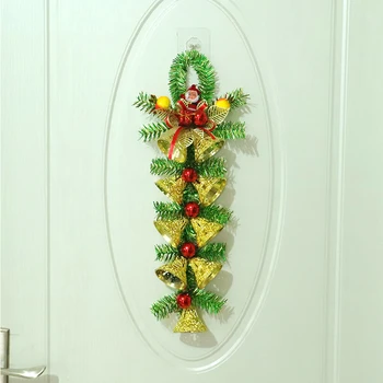 

1pc Christmas Decor Pendant Bow Bells Window Door Hanging Home Ornament Display