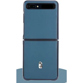 

Leather Flip Back Cover Shell for Samsung Galaxy Z Flip Fold Mobile Phone Accessories Quick Release Phone Protective Case