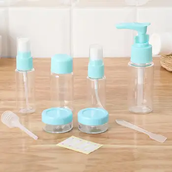 

9pcs Cosmetic Spray Bottling Portable Travel Suit Perfume Mist Water Pressed Set Small Clip Design Not Easy to Leak
