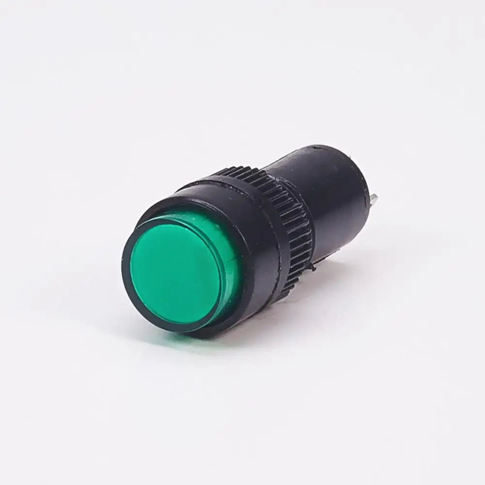 Otmro Горячая 6-10 шт. NXD-212 35 мм светодиодный индикатор 35 мм водонепроницаемый сигнал питания 12 В красный/зеленый пластиковый круглый кнопочный светильник